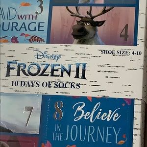 DISNEY FROZEN II “10Days of Socks” GIFT BOXED SET!